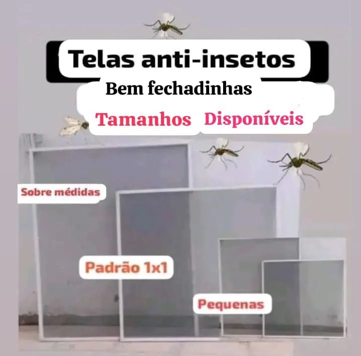 Telas Anti-Insetos bem fechadinhas 