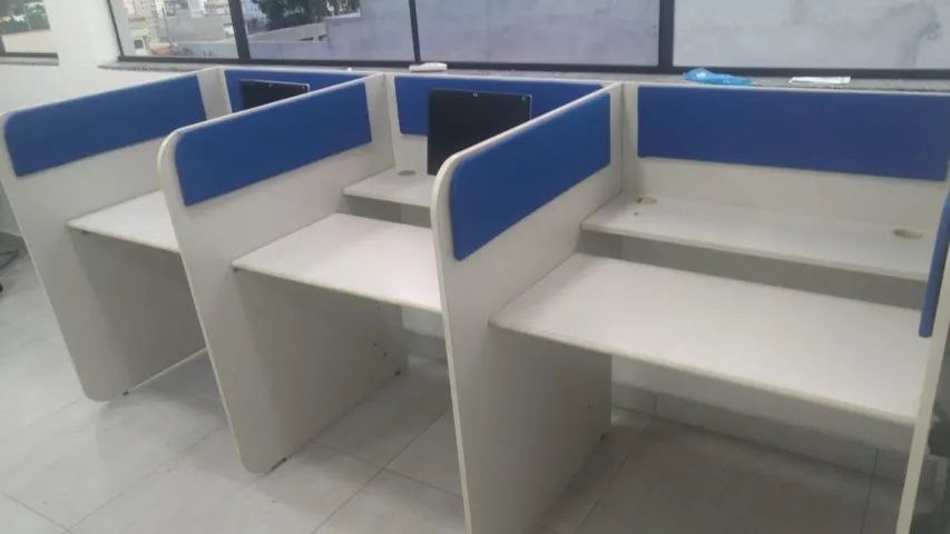 Baias NR17 e base fixa !! novas para seu callcenter