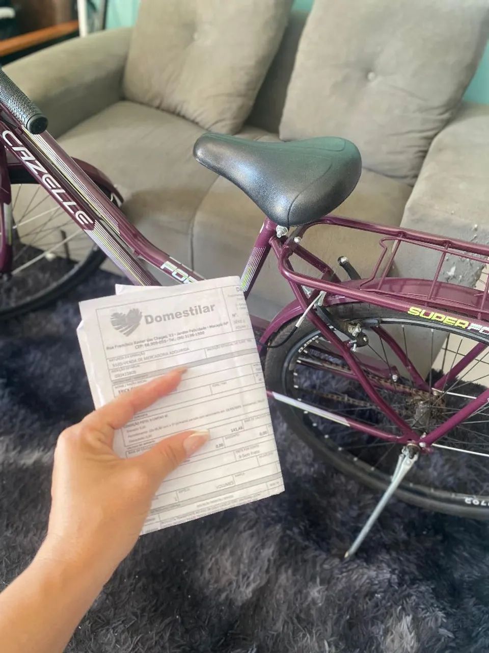 Bicicleta com cestinha e garupa - Foto 3