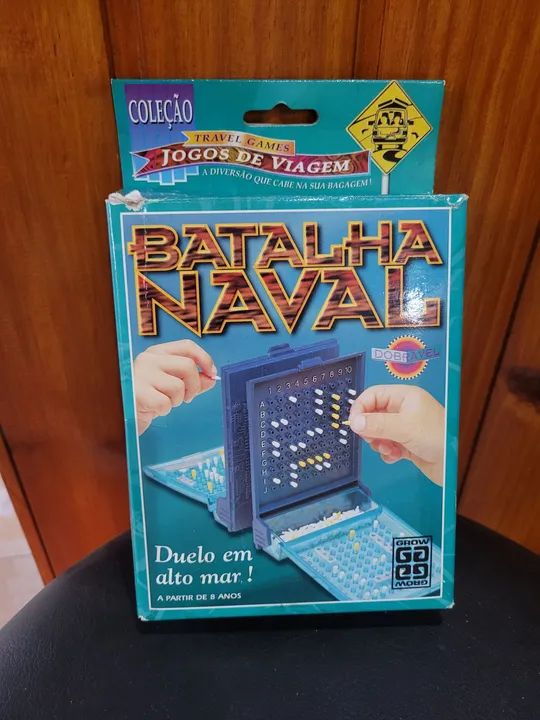 Jogo de Tabuleiro Batalha Naval Dobravel - Grow