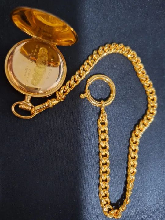 RELÓGIO DE BOLSO OMEGA GRAND PRIX PARIS 1900 EM OURO 18K - Foto 2