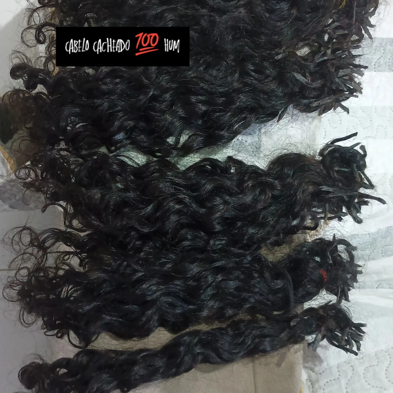 Cabelo Cacheado Humano 200gramas