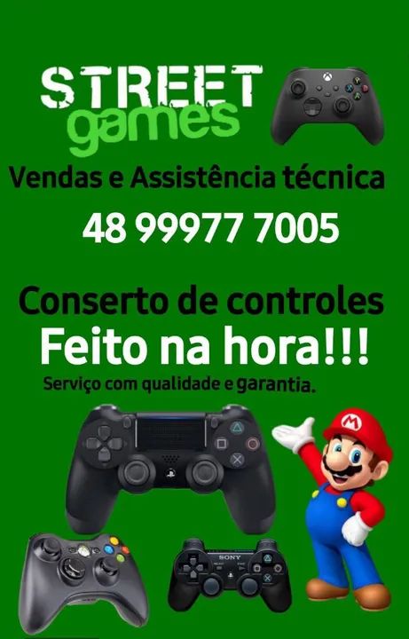 STREET GAMES - CONSERTO CONTROLES FEITOS NA HORA