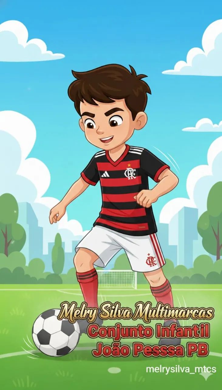 Conjunto infantil do Flamengo lançamento temos da temporada 24/25 e tbm 25/26 - Foto 6