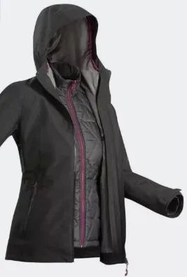 Veste Giacca Quechua In Jaqueta Em Feminina Trilha 500 Impermeável