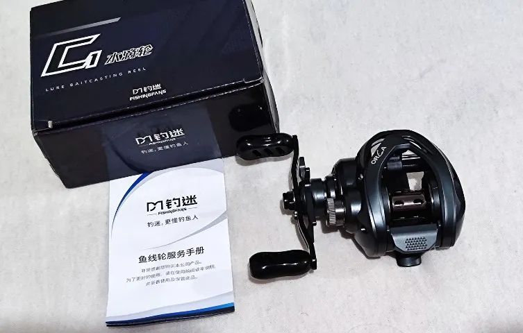 Carretilha (C1) Orca - D1 Fishing Fans Nova -  Manivela esquerda - Foto 2