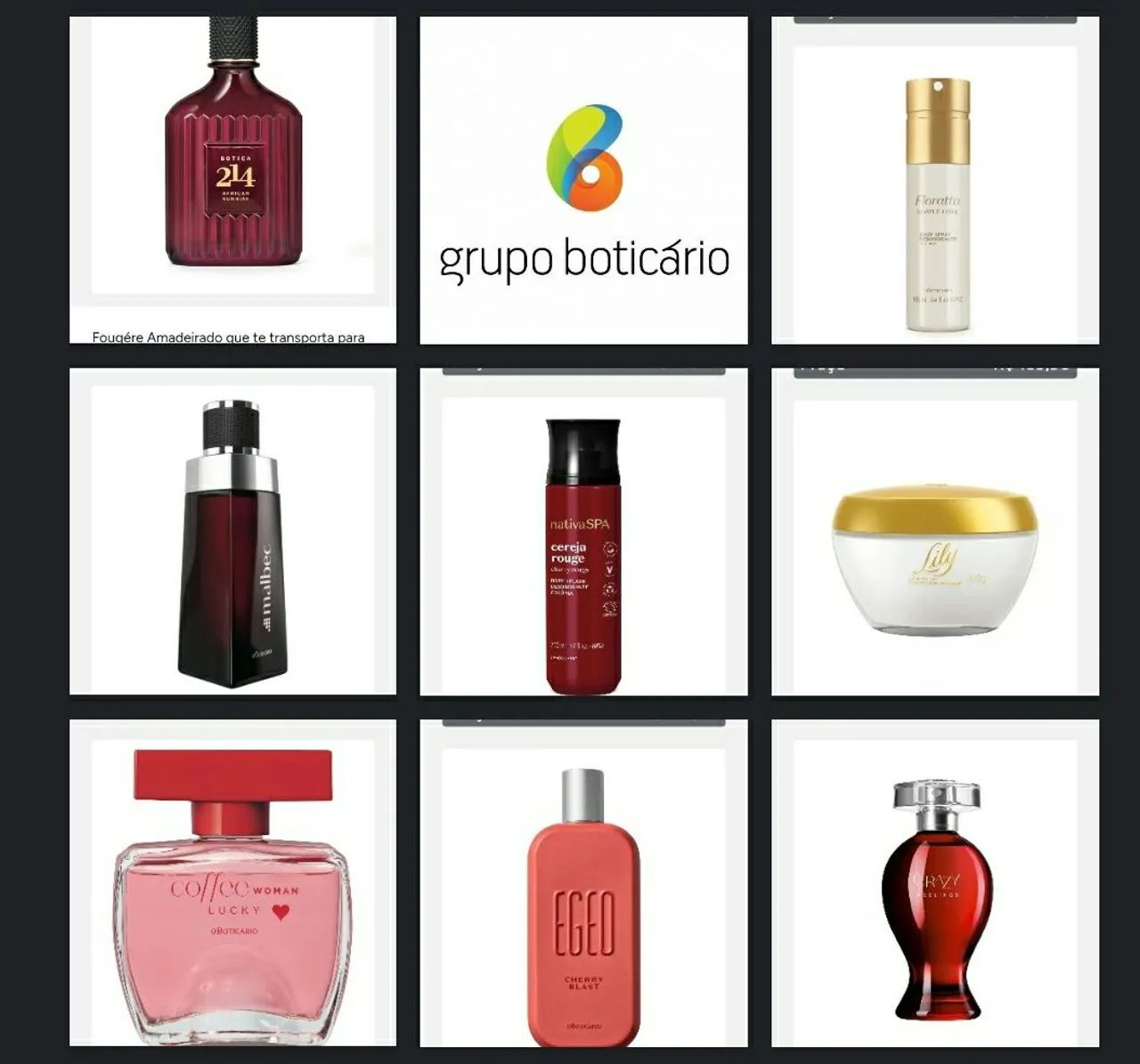 Perfumes e cosméticos O Boticário