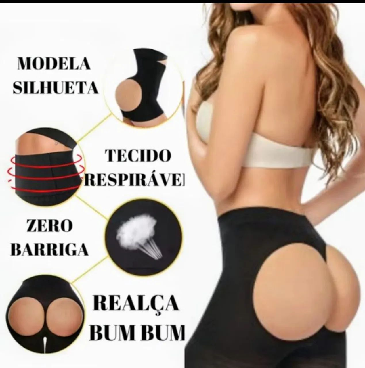 Calça Modeladora com Efeito Empina Bumbum