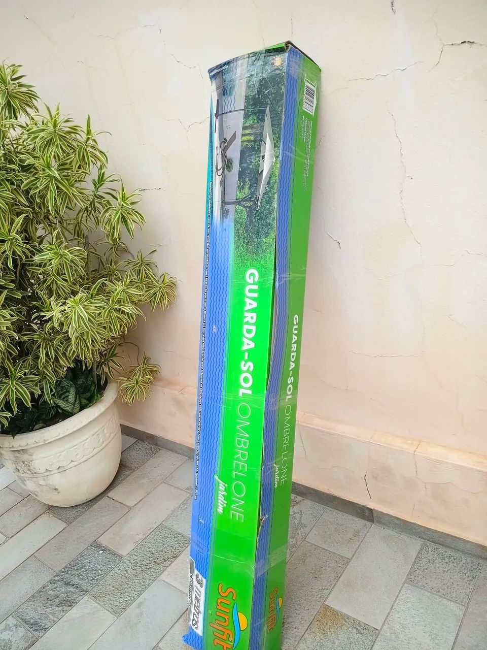 Ombrelone novo na caixa