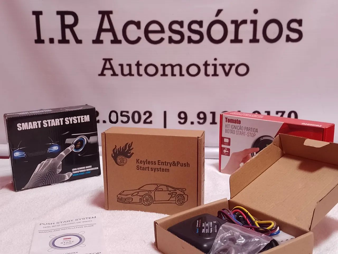 Kit Botão Start Stop pra vários modelos de carro aceito cartão!