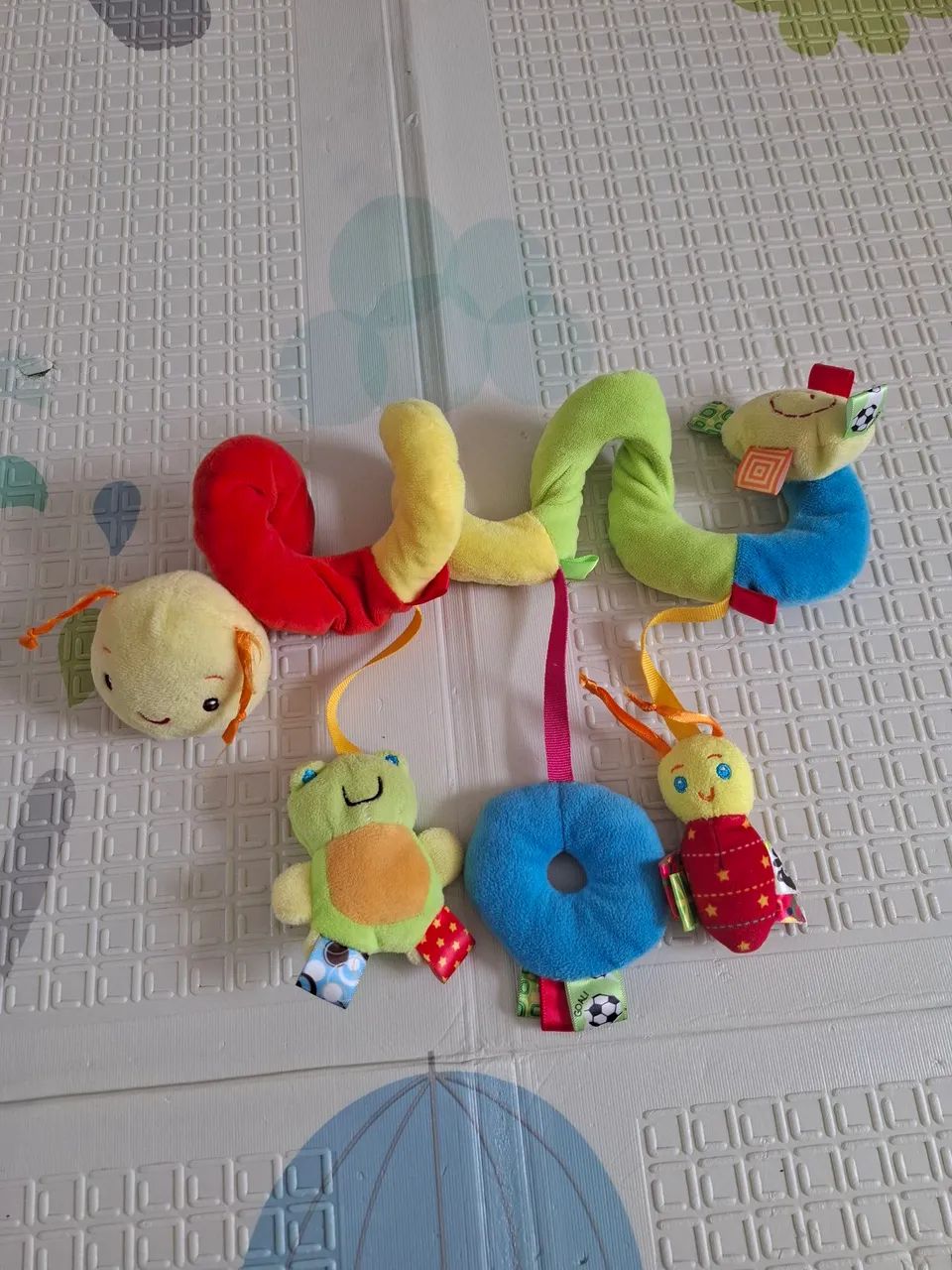 Brinquedo de Pelúcia para Bebê| Minhoca para Bebê Conforto-Chocalho - Foto 2