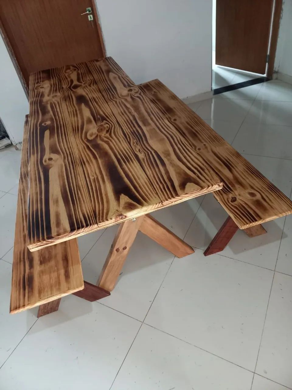 Mesas rusticas para sua área  gourmet  - Foto 4