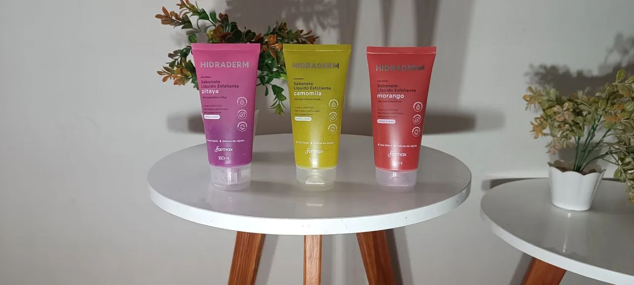 Promoção Sabonete Líquido Esfoliante corpo e rosto - Diversas Fragrâncias