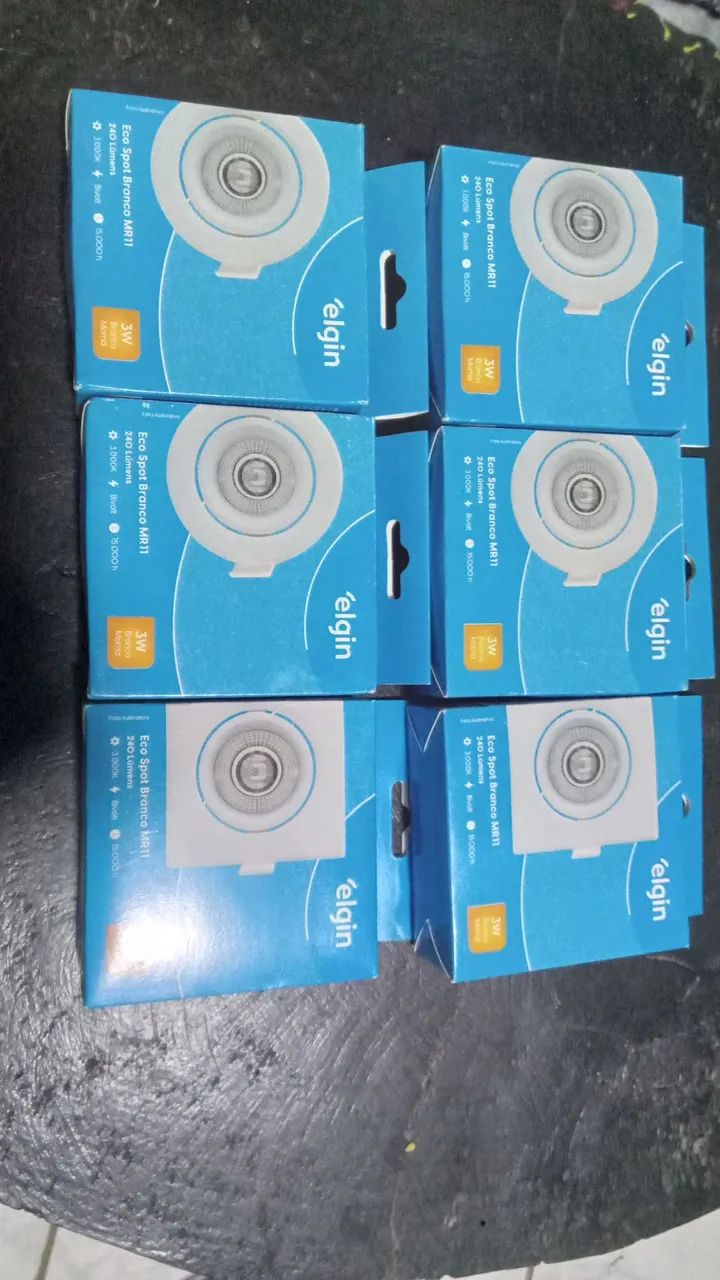 Spot Led Elgin 6 unidades luz branca morna