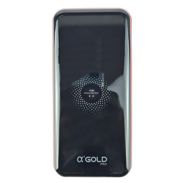 Carregador Portatil 10.000 mAh Power Bank 4 em 1 Indução e Cabos aGold BTE-17 Loja Coimbra - Foto 2