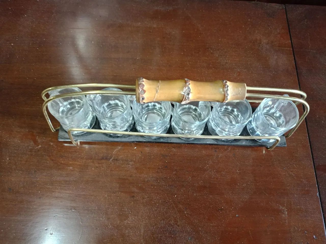 Jogo canequinhas de vidro com suporte - Foto 3