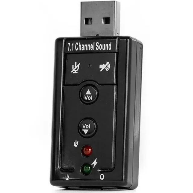 Placa de Áudio Som 7.1 USB - NOVA - Entrega grátis! - Foto 2