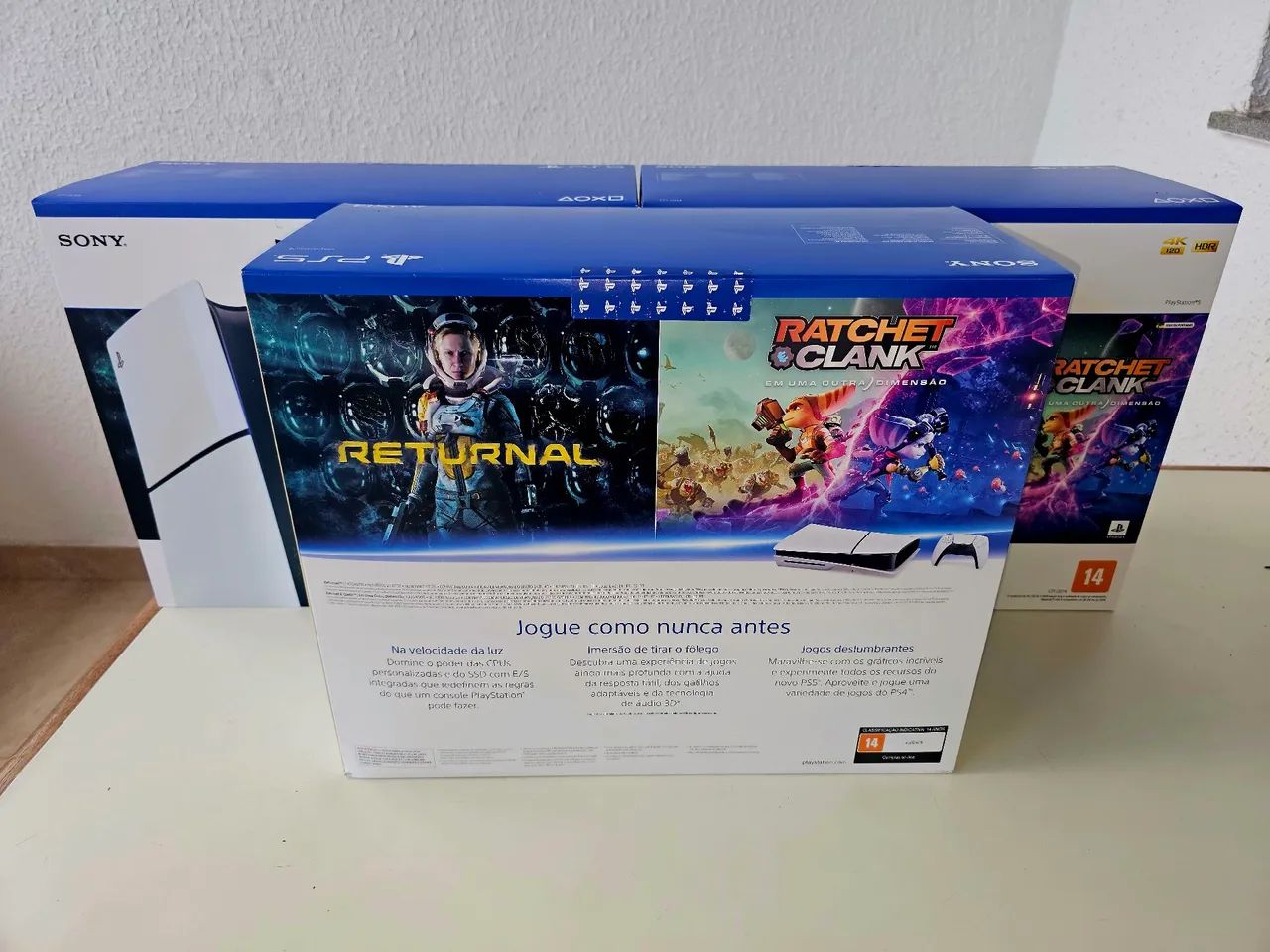 Playstation 5 Slim mídia física c/ 2 jogos, lacrado (aceito vídeo game na troca) - Foto 2