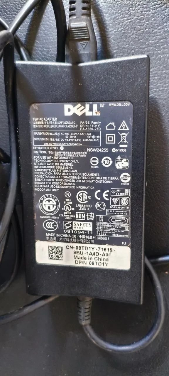 Carregador notebook delll 65W Original. - Foto 2