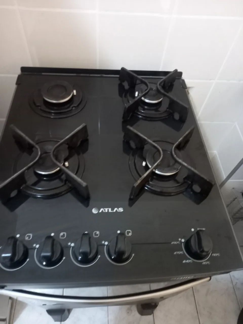 Fogão Atlas 4 bocas Preto - Seminovo - Foto 2