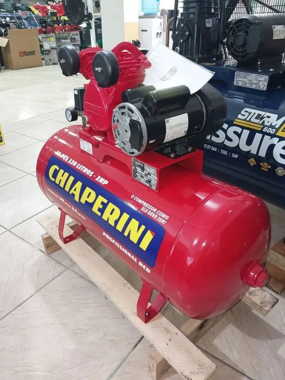 Compressor Chiaperini 110L Red 140psi Profissional - Promoção Imperdível! - Foto 3