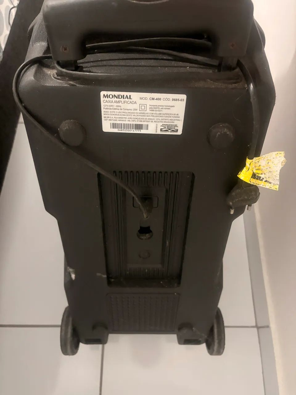 Caixa amplificada mondial 400W RMS, TWS, Bluetooth - Foto 6
