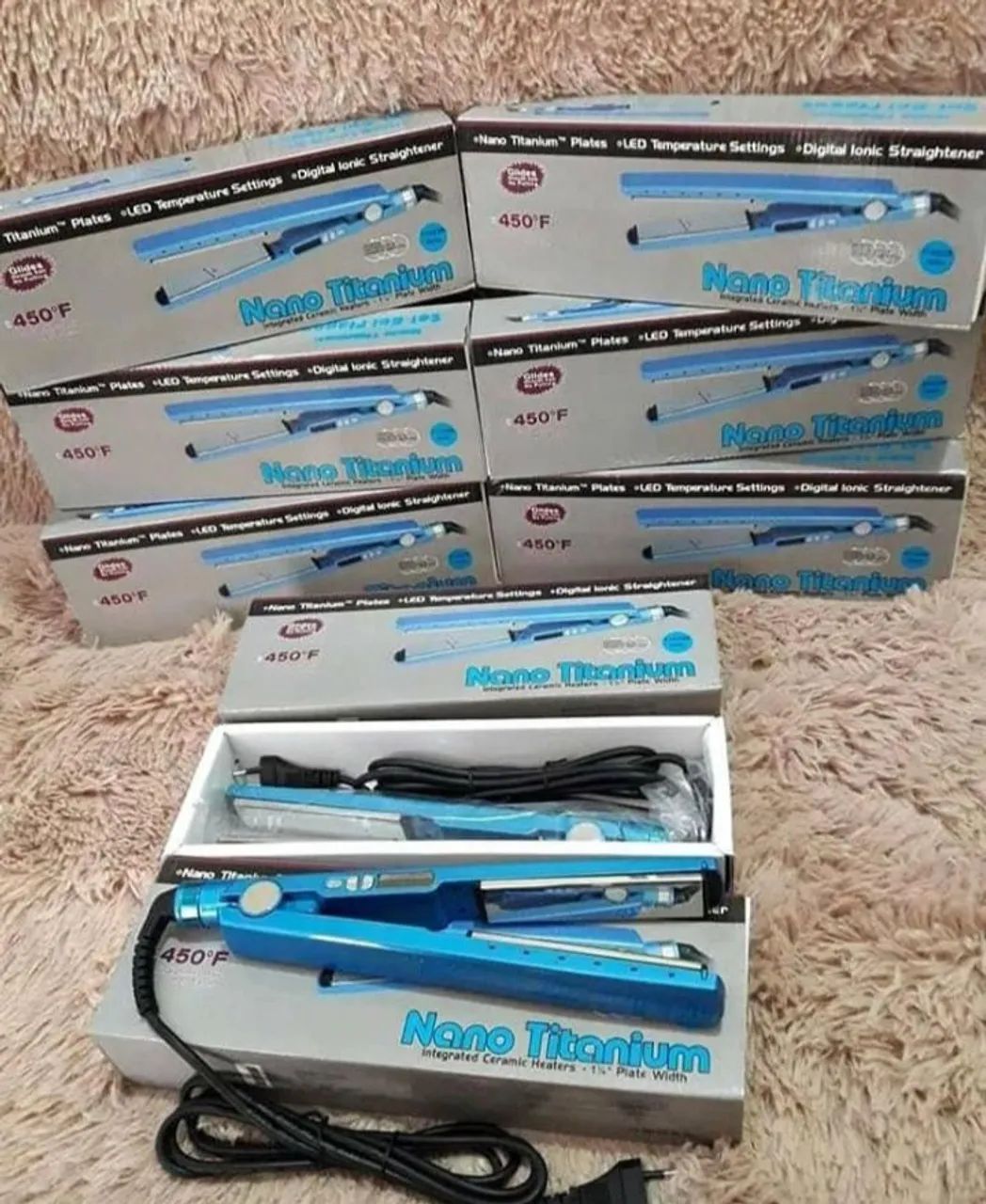 Prancha de cabelo Nano Titanium Lirio 450°F - Foto 2