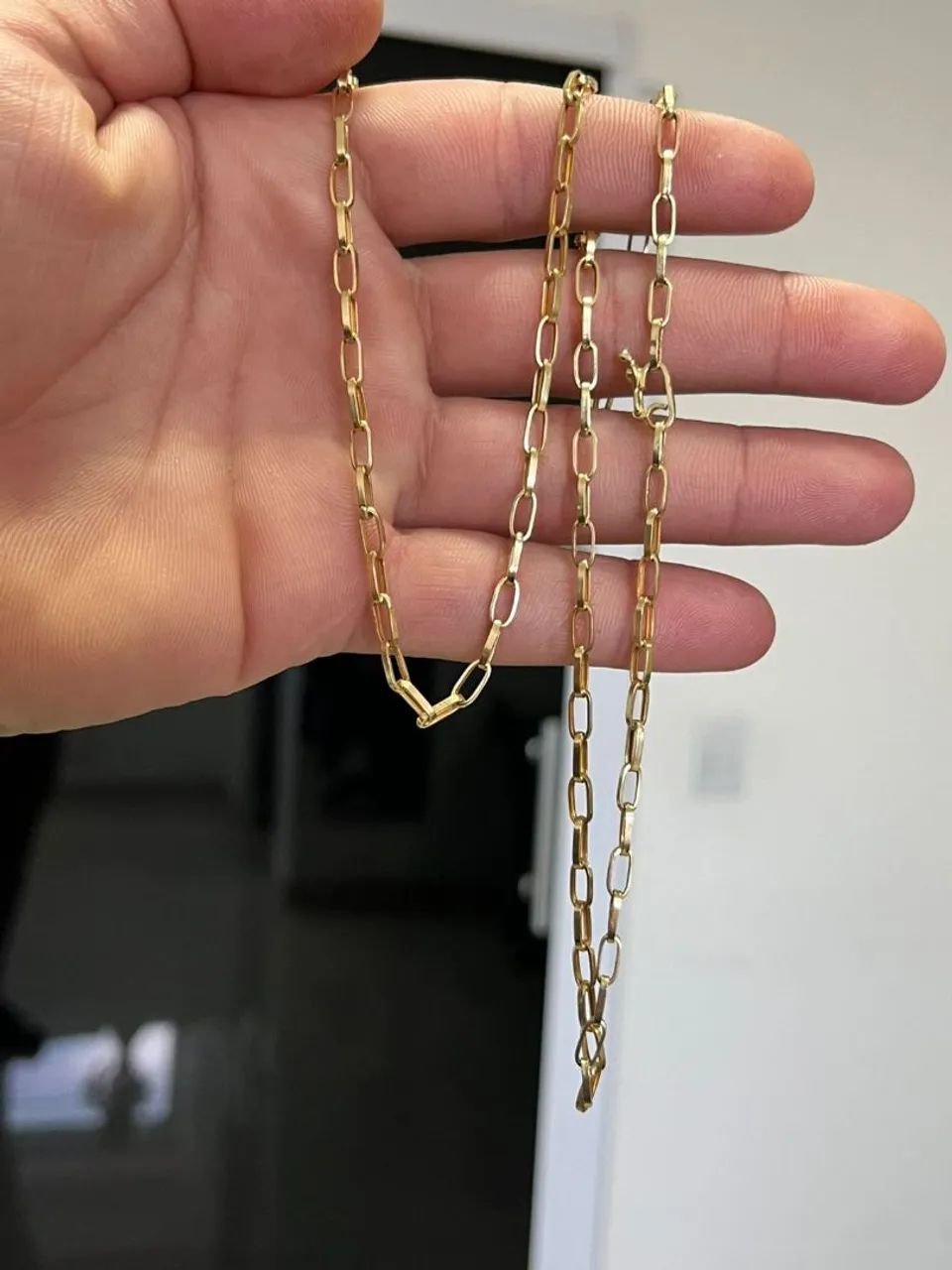 Corrente Modelo Tijolinho Ouro18k 