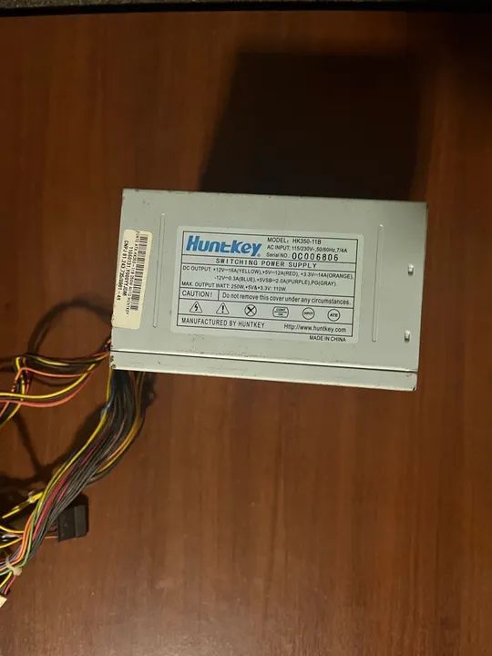 Fonte de alimentação Huntkey 250W