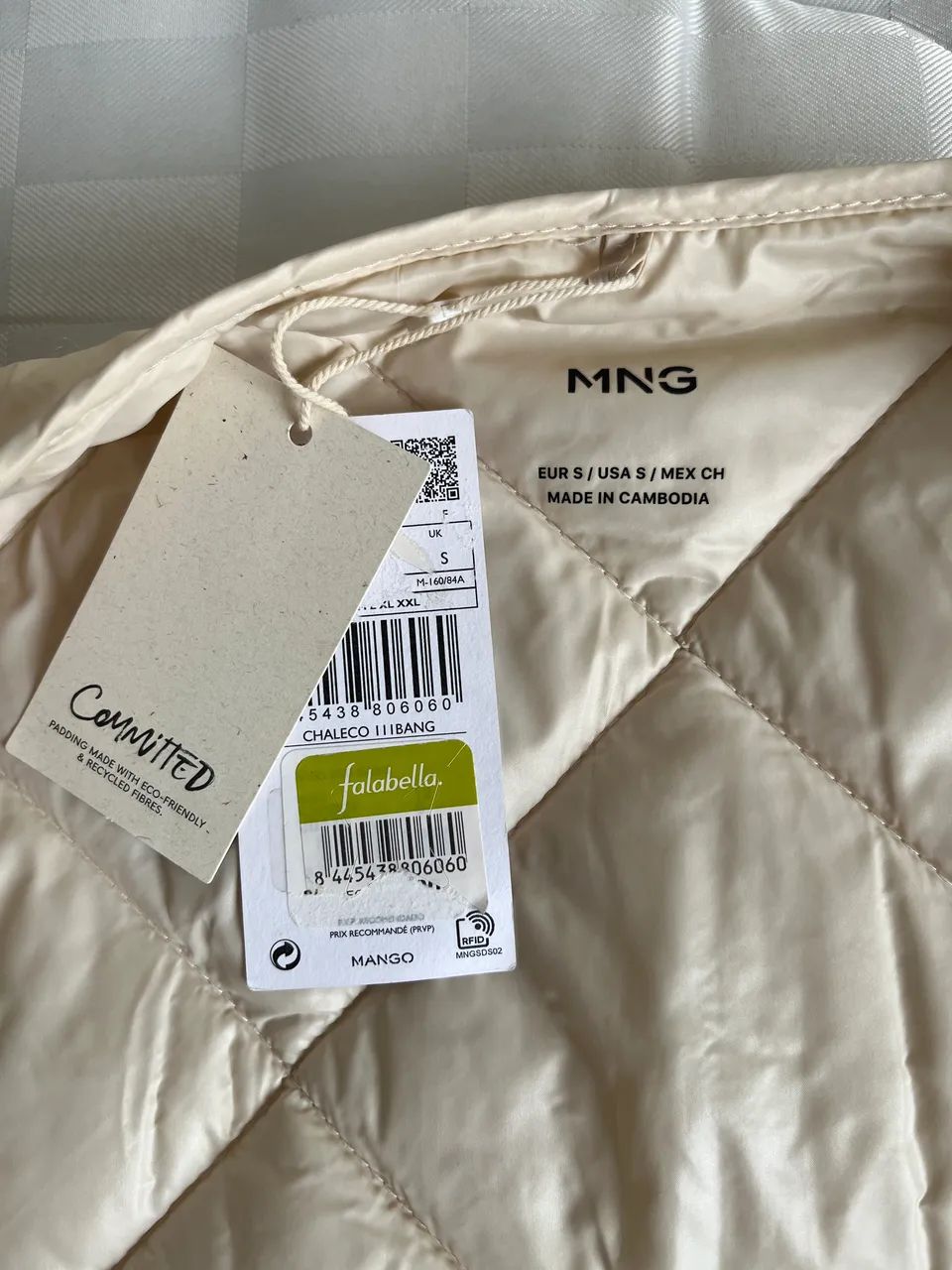 Colete Mango beige novo tamanho M - Foto 2