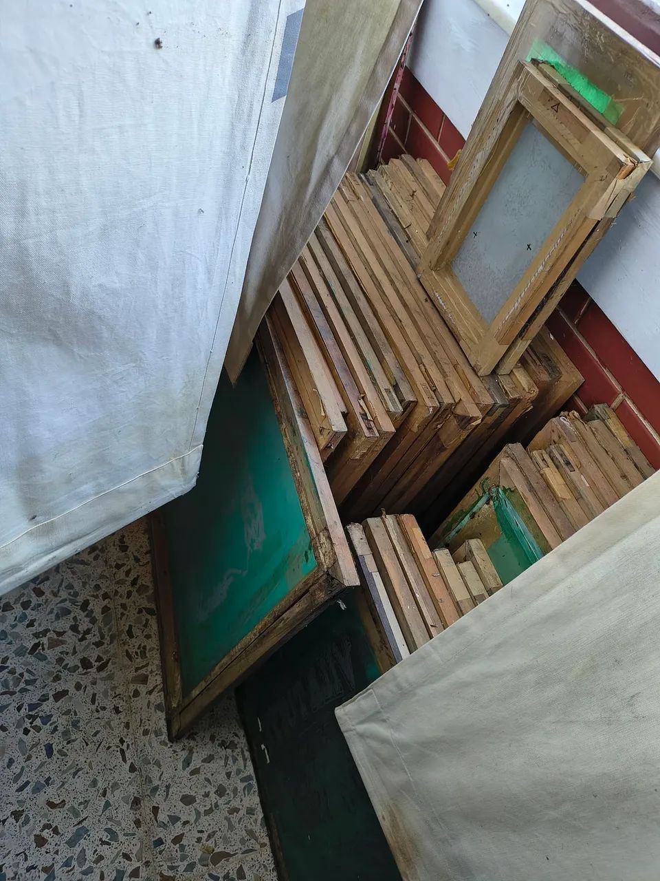 Telas e Molduras de serigrafia - Diversas cores e tamanhos - Foto 2