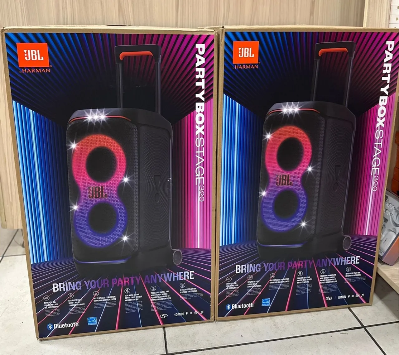Caixa de Som JBL Partybox Stage 320 - Nova