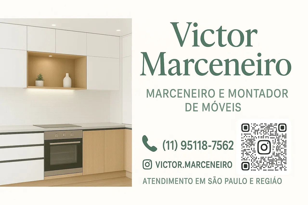 Marceneiro e montador de moveis em geral 