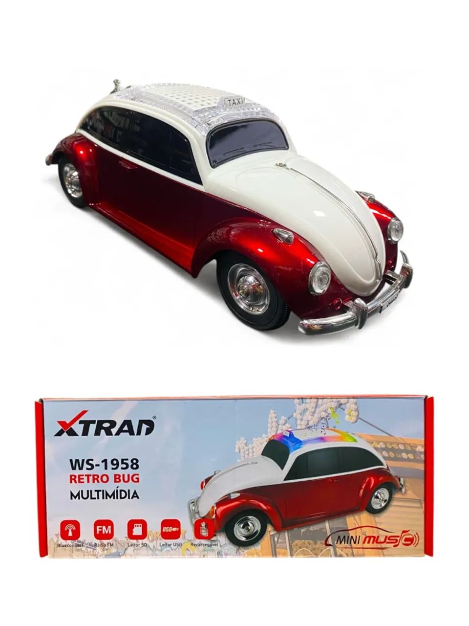 Caixa de Som Retro Bug Xtrad WS-1958