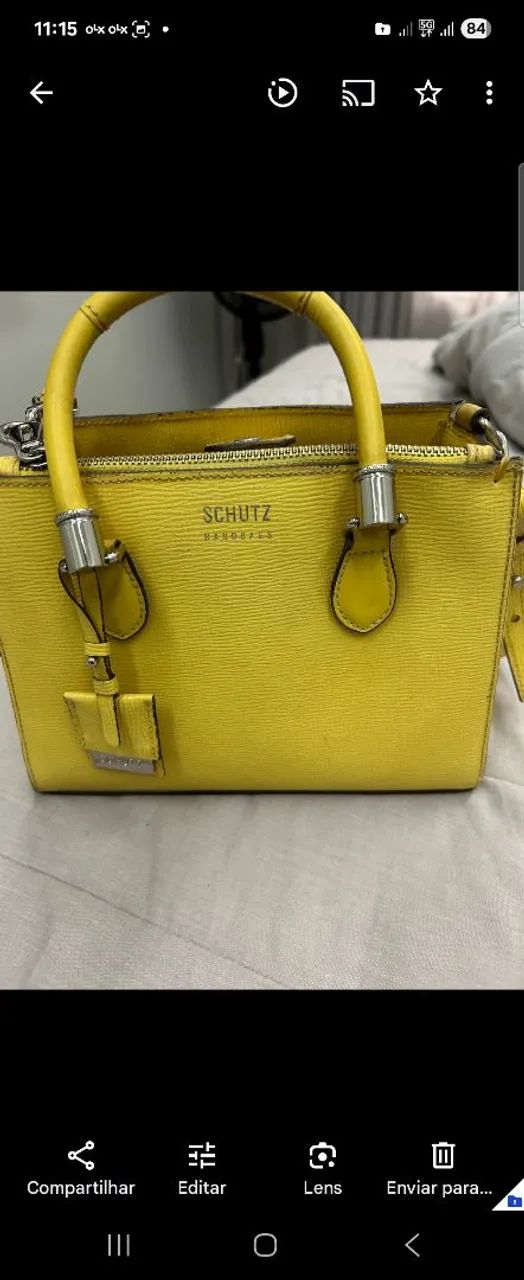 Bolsa Schutz Amarela original 