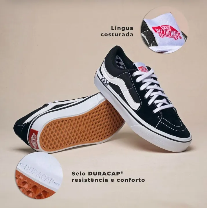 Tênis Skate Old Skool Black White Vans