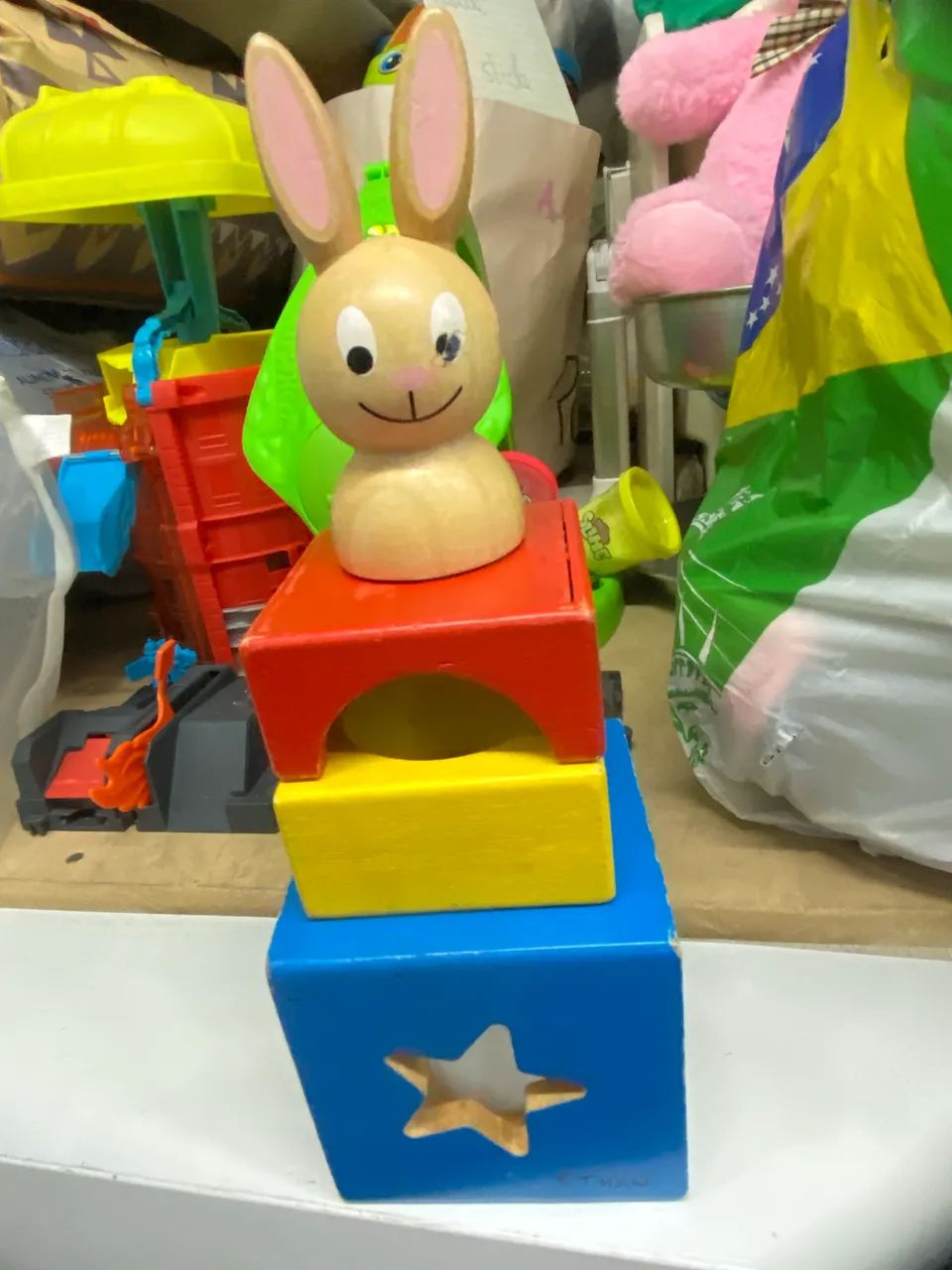 Brinquedo de madeira coelho jogos inteligentes