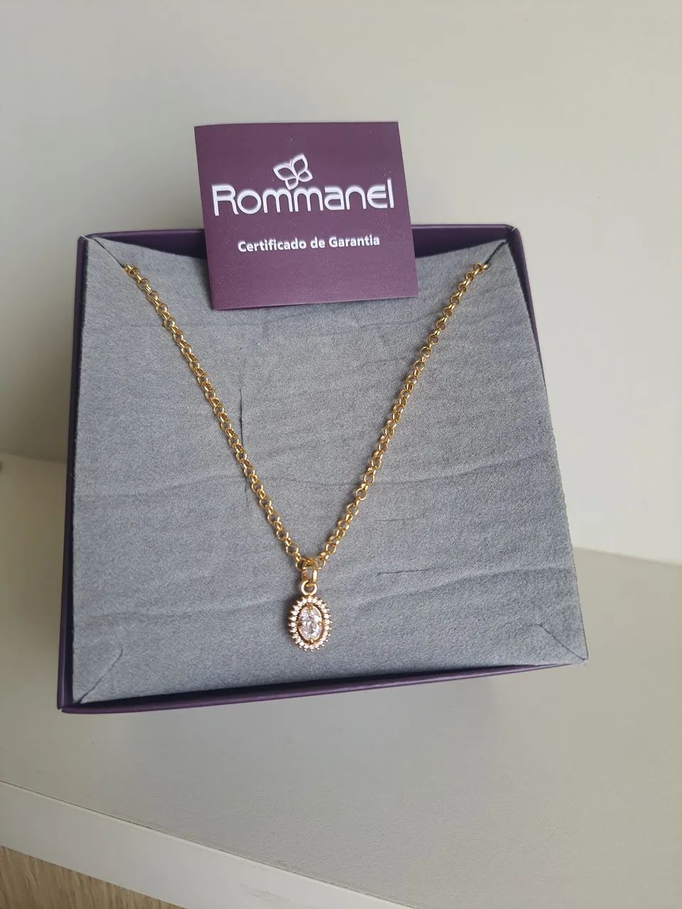 Cordão Rommanel com pingente