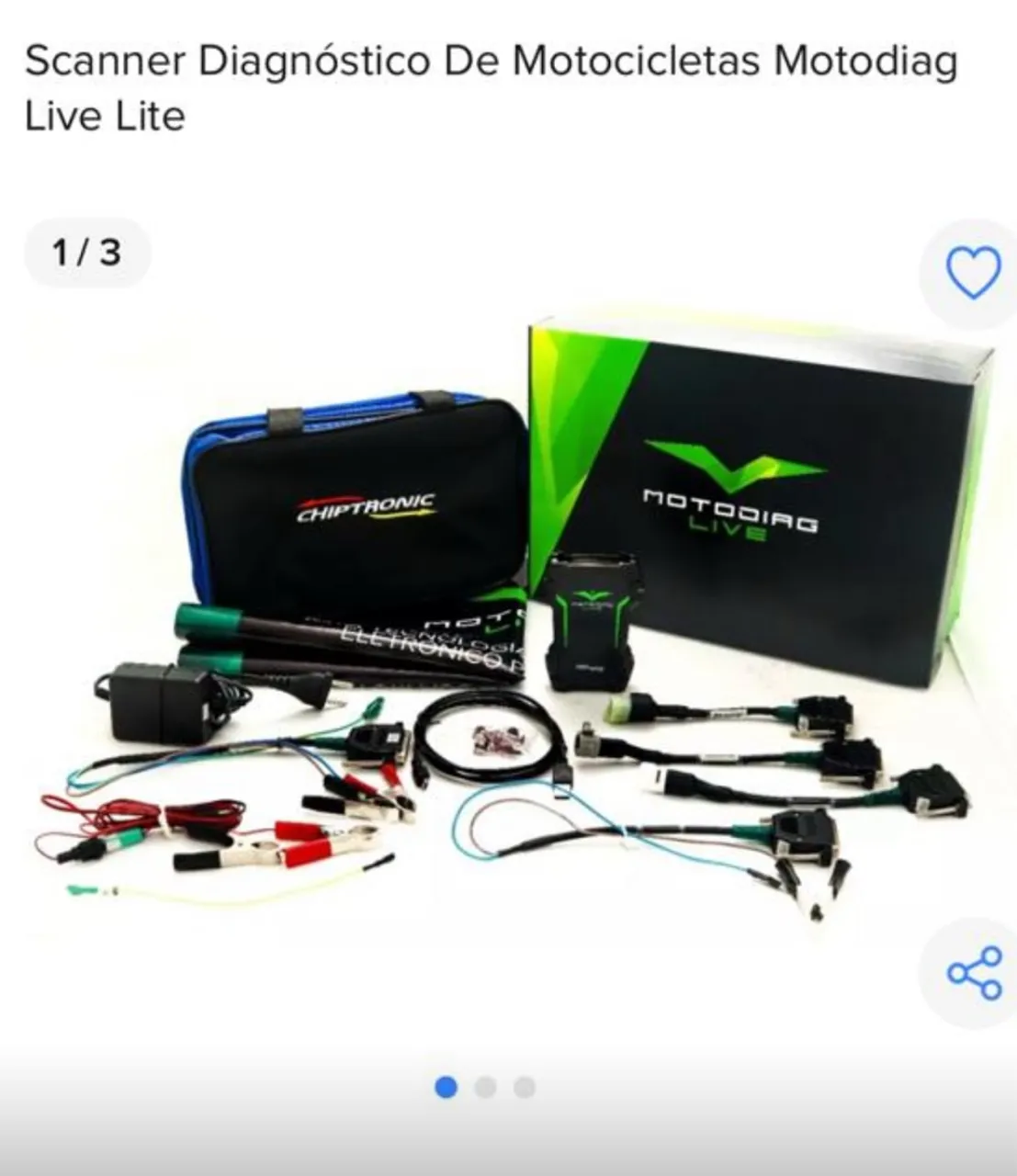 Scanner Diagnóstico Motodiag Live Lite para Motos