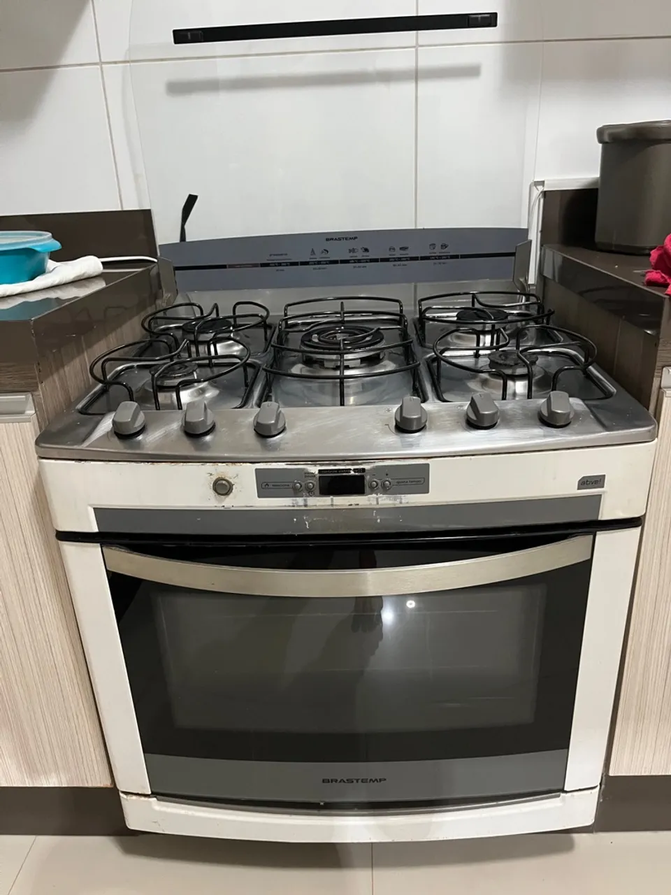 Fogão Brastemp 5 Bocas com Forno de embutir