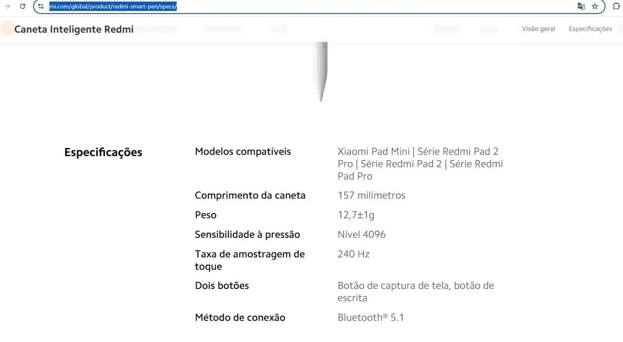 Caneta Redmi Smart Pen 