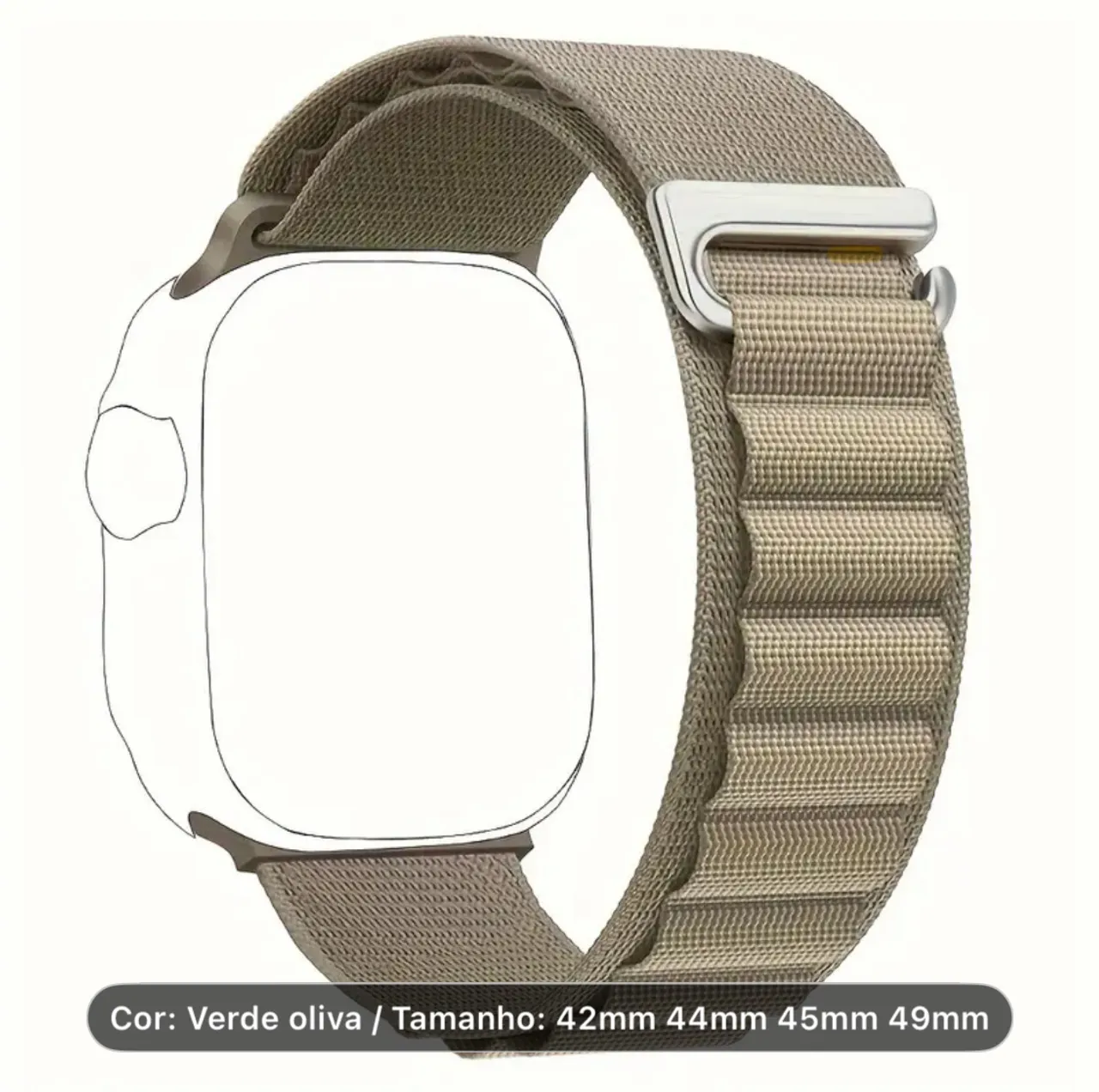 Pulseira para Apple Watch - Verde Oliva (42/44/45/49mm)