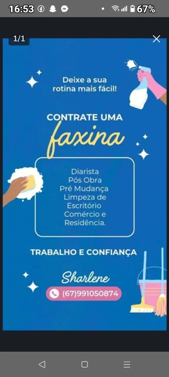 Torres faxina apartir de 50 reais 