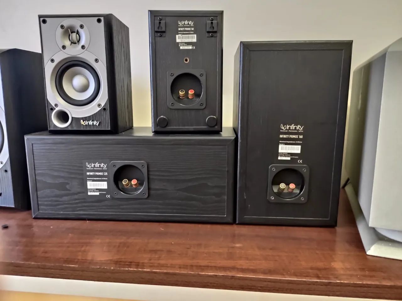 Kit 5.1 receiver e caixas infinity - Foto 2