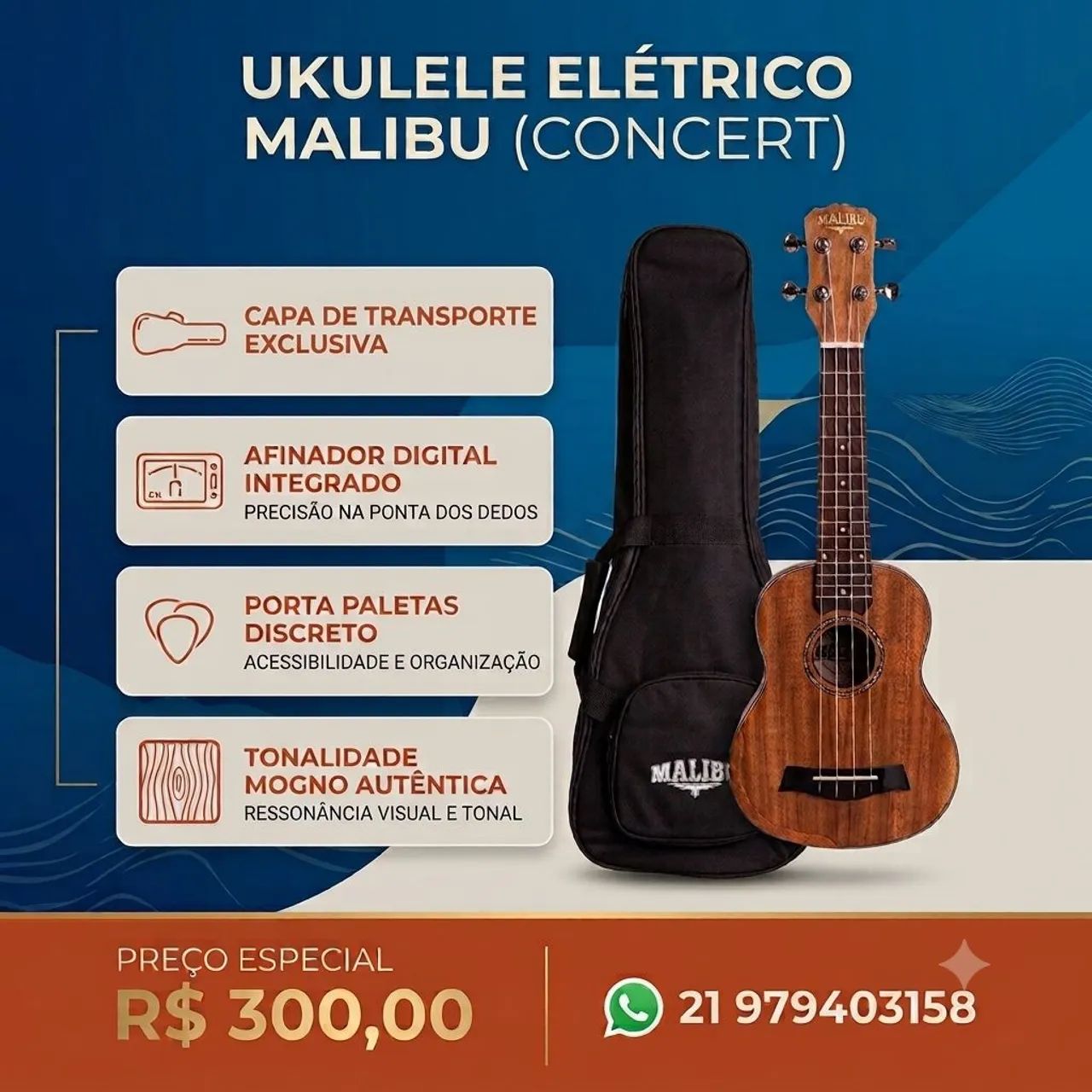Ukulele Elétrico (Concert)