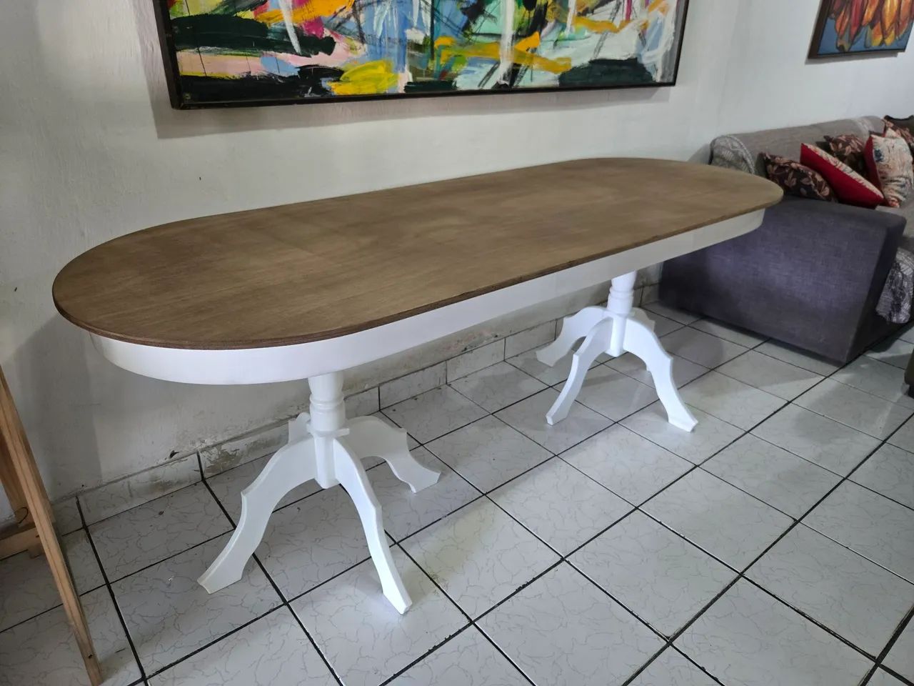 Mesa Oval Para Decoração de Festas  - Foto 3