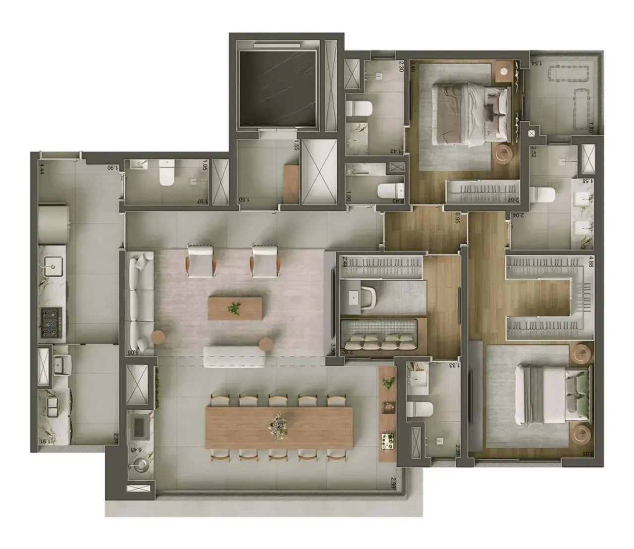PLANTA 122m²