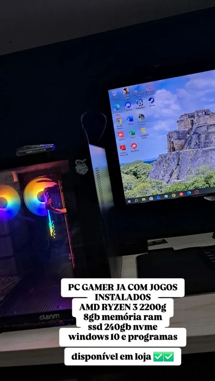 Computador Gamer Amd Ryzen - Foto 3