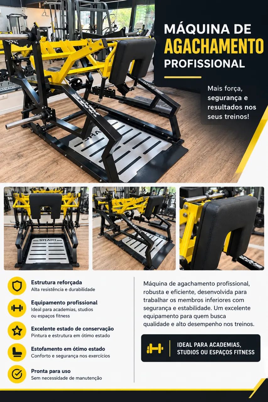 Maquina de agachamento profissional