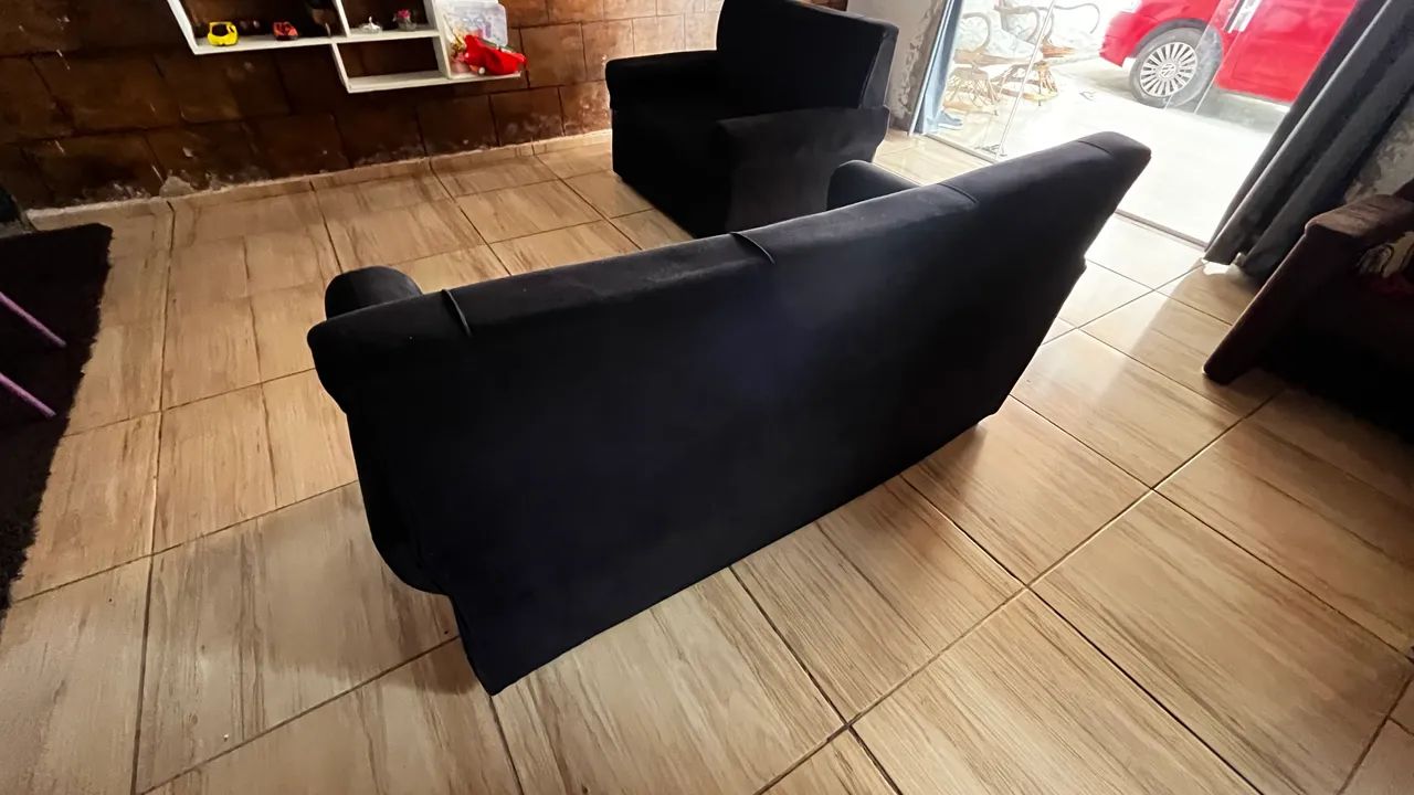 Sofá preto - Foto 3